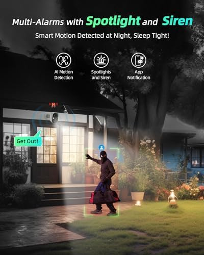 Cámara De Seguridad Solar Maxiviz Inalámbrica Para Exteriore