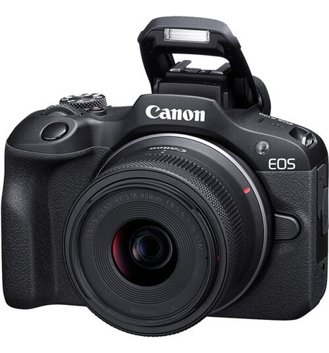  Camara Sin Espejo Canon Eos R100 Con Lente Kit De 18-45mm