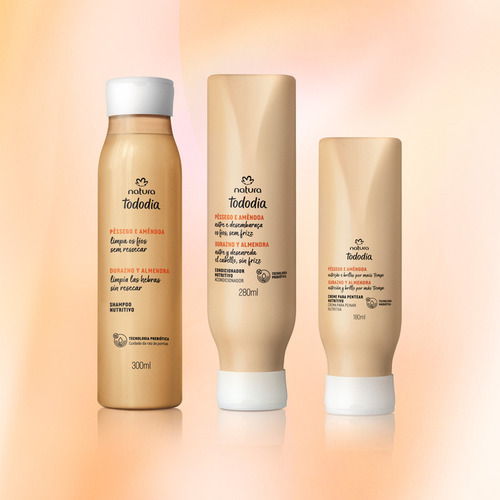 Shampoo Nutritivo Durazno Y Almendra Tododía 300 Ml Natura