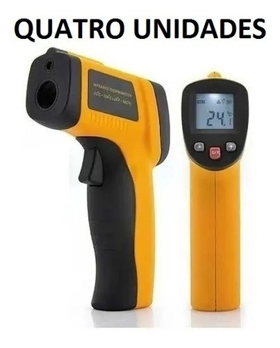 Imagem 1 de 5 de 4 X Termometros Laser Digital Industrial Temp -50 A 400°c