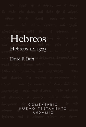 Comentario Nuevo Testamento Andamio/hebreos Tomo Iii/1-13:25, De Burt David F.. Editorial Publicaciones Andamio En Español