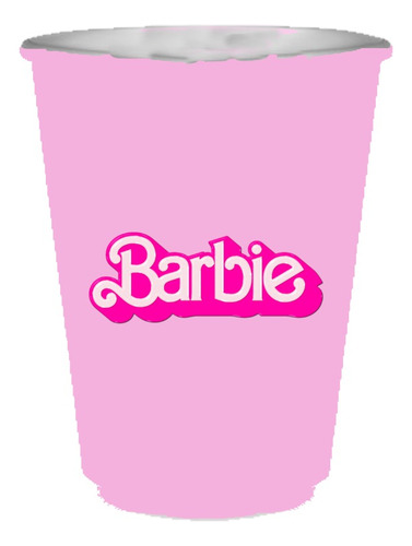 Pack X 10 Vasos Descartables Cotillón Barbie Varios Diseños