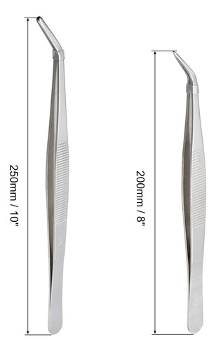 Juego De Tweezer De Acero Inoxidable Uxcell