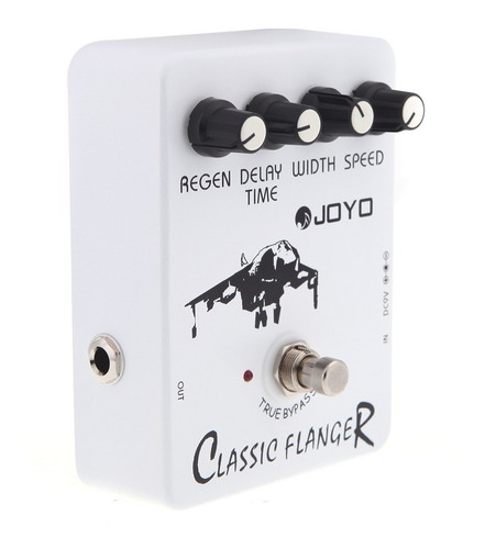 Pedal de efecto Joyo Vintage Classic Flanger JF-07 blanco