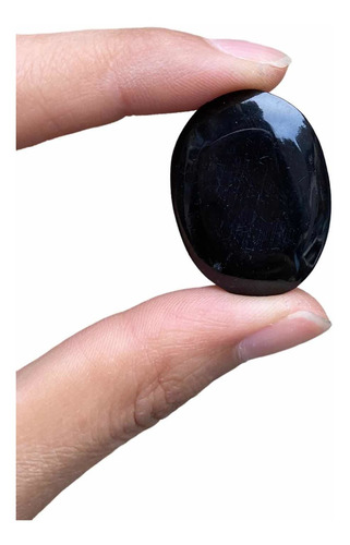 1 Piedra Onix Negro Piedra Relajante Masaje Worry Stone