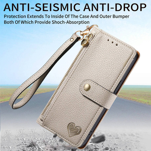 . Funda De Piel Tipo Cartera For Teléfono Zte Libero Axon .