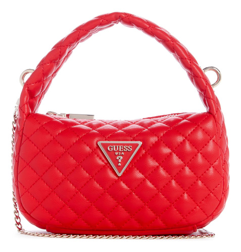 Guess Rianee Quilt Mini Hobo, Rojo