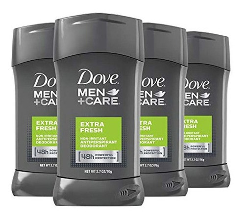 4 Desodorantes Antitranspirantes Dove Men Care Extra Fresh