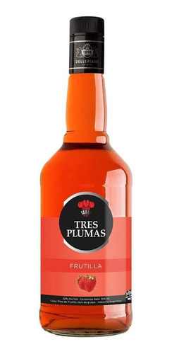 Licor Tres Plumas Frutilla 700 Ml