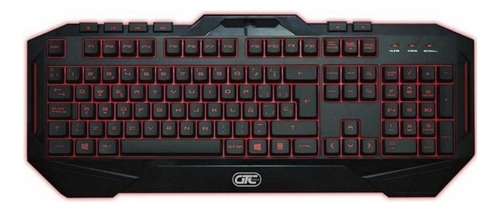 Teclado Gaming Gtc Dragon Luminoso Usb Kgg-002 Color del teclado Negro