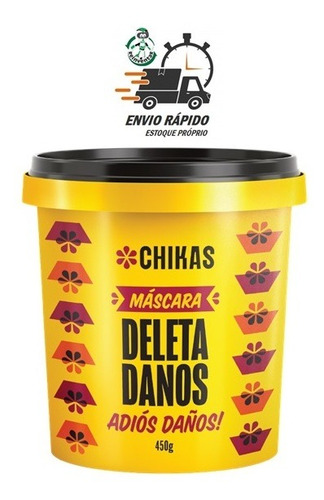 Kit Shampoo Máscara Cond Deleta Danos Chikas Reconstrução