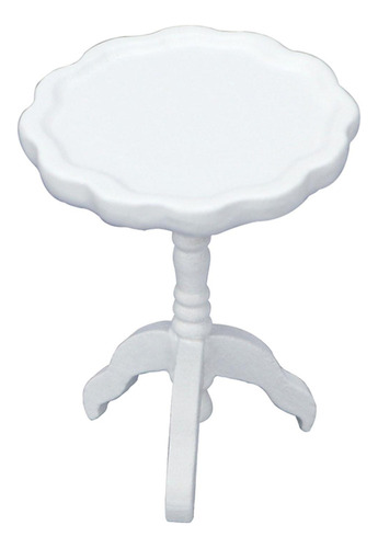 Mesa De Casa De Muñecas A Escala 1:12, Escena De Blanco