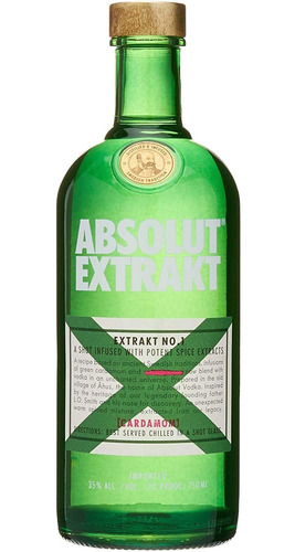 Imagem 1 de 1 de Vodka Absolut Extrakt 750ml