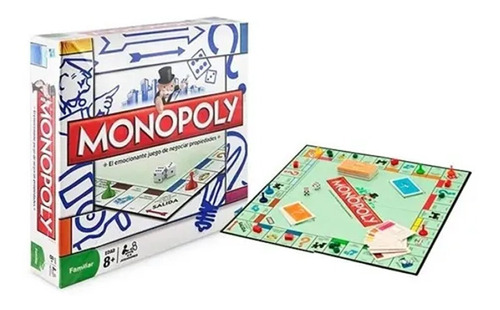 Imagen 1 de 5 de Monopoly Popular Familiar Hasbro Original Juego De Mesa