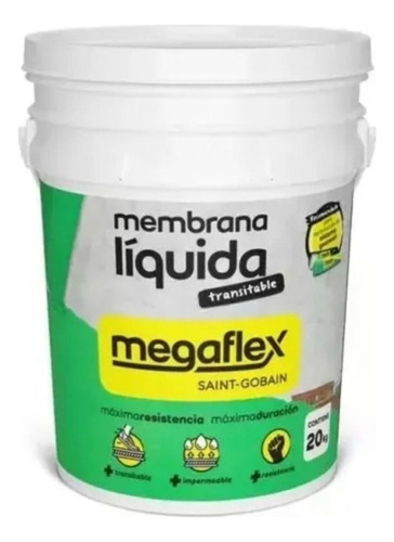 Membrana Liquida Transitable Megaflex X 20kg - Impermeable