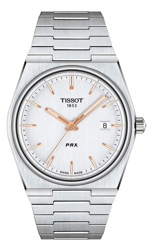 Relógio com pulseira Tissot T-Classic T137.410.11.051.00 pulseira de aço inoxidável cinza