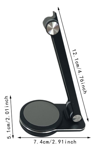 Accesorio De Soporte Para Teléfono Giratorio De Negro