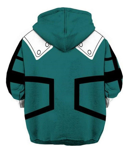 My Hero Academia Deku Adulto Impreso Sudadera Cosplay