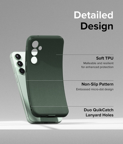 Funda Para Galaxy S23 Fe Ringke Onyx Dark Green Resistente