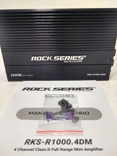 Imagen 4 de 8 de Amplificador Clase D. Rock Series. Rks-r1000.4dm. 4 Canales.