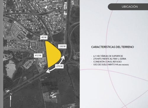 Imagen 6 de 14 de Terreno Entrada El Refugio Desde 5,000 Hasta 45,000 M2 Sobre Junipero Serra , Queretaro