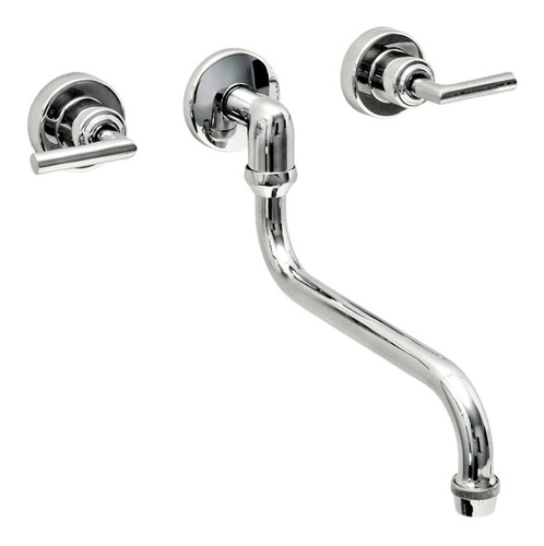 Griferia Cocina Aqualaf 9005 Aukan Lever Pared Embutir P