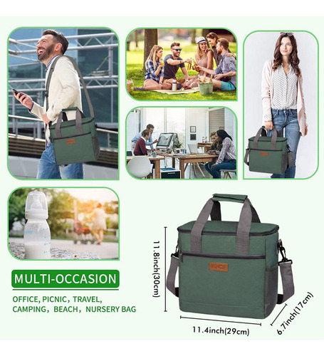 Bolsa Térmica Grande Plegable, Bolsas Aislantes De 15 Litros