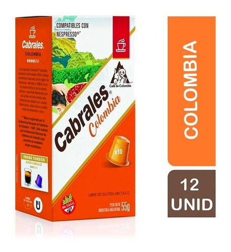 120x Capsulas Cafe Espressarte Cabrales Nespresso Colombia