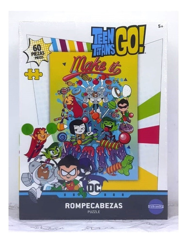 Rompecabezas 60 Piezas Teens Titans Go! Dc - Original