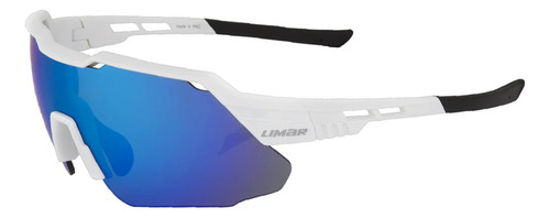 Lentes Deportivos Limar Kona Policarbonato Espejo Humo Armazón Blanco