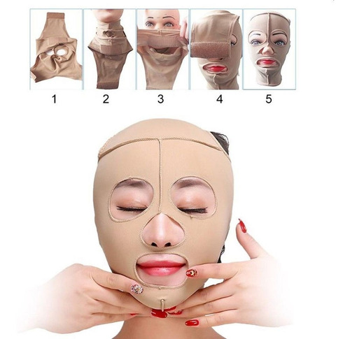 Faja Mascara De Elevacion Facial V Reducctor Rostro Cara 