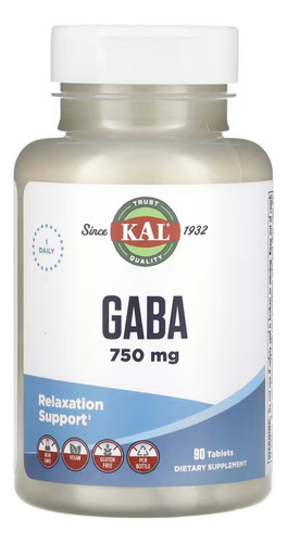 Kal Gaba 750 Mg 90 Comprimidos Sabor Sin Sabor