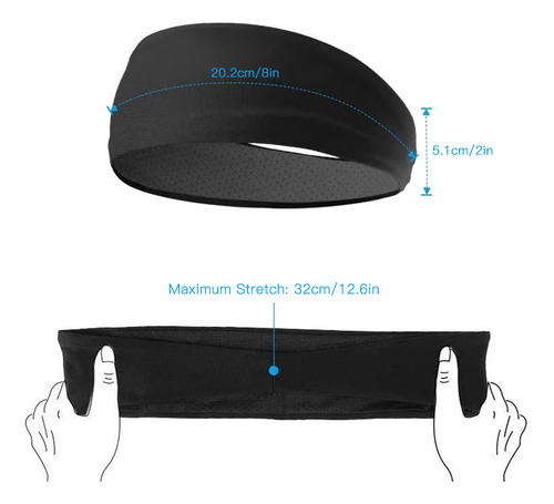 Diadema Deportiva, Diadema Para El Sudor, Diadema Antidesliz