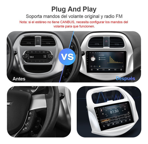 Estéreo Carplay Para Chevrolet Beat 2017-2020 Gps Ips 2+32gb