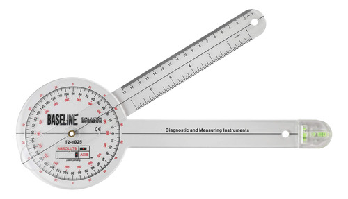 Baseline 12- Goniómetro Plástico De 360 Grados De Eje Abs.