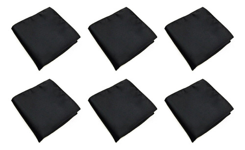 Pañuelo Cuadrado Con Bolsillo Para Hombre, 6 Unidades, Color