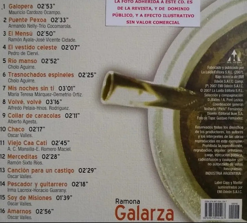 Ramona Galarza - Cd 100% Nuevo Originalcerrado De Fábrica