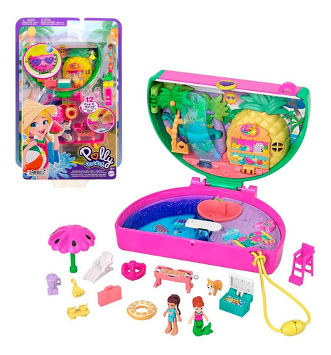 Polly Pocket Estuche - Sandia Fiesta De Alberca