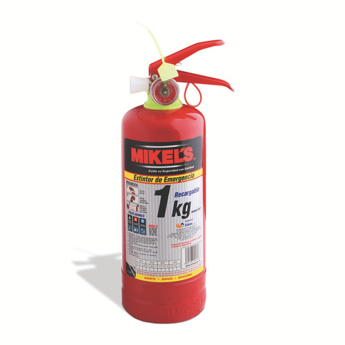 Extintor De Emergencia Recargable 1 Kilogramos Mikels