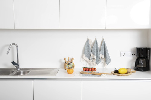 Juego De 6 Toallas De Cocina De Algodón Turco Ultra Suaves