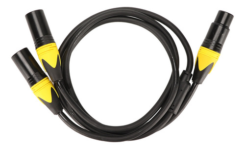 Three-core Xlr One Female To Two Male Adapter Cable