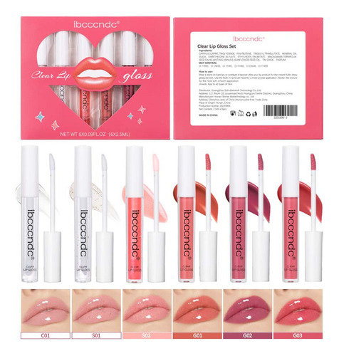 Juego De Lápices Labiales Transparentes S Lipstick Set De Br