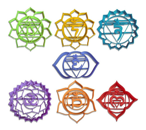 7 Chakras Cortante Molde Masa Moldeable Modelable Masilla