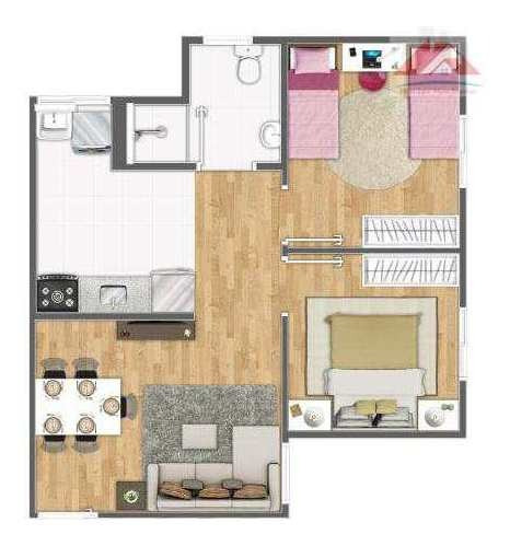 Imagem 3 de 26 de Apartamento Com 2 Dorms, Parque Universitário De Viracopos, Campinas - R$ 171 Mil, Cod: 2 - V2