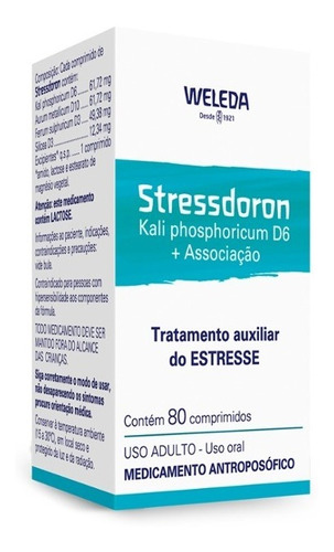 Stressdoron Weleda Com 80 Comprimidos