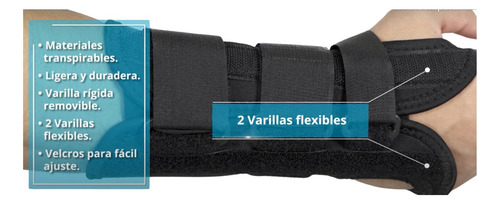 Muñequera Férula Muñeca Ortopédica Tendinitis Ambidiestra