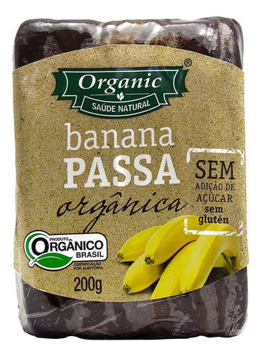 Banana Passa Orgânica Organic 200g