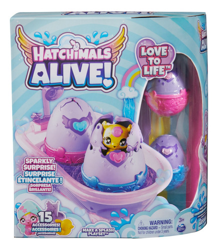Bañera Para Tus Hatchimals, 2 Figuras Que Cambian De Color