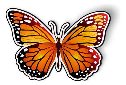 Monarch Butterfly Pretty - Armario Magnético Para Nevera De