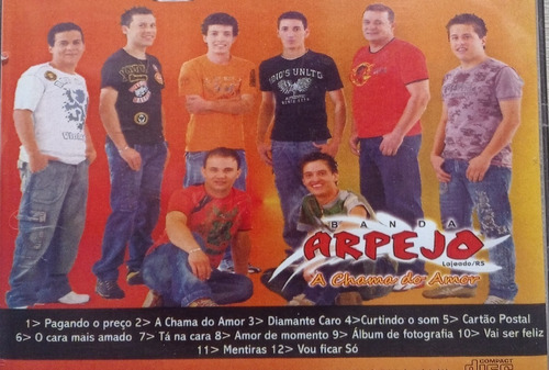 Banda Arpejo A Chama Do Amor Vol 2 Cd Original Lacrado